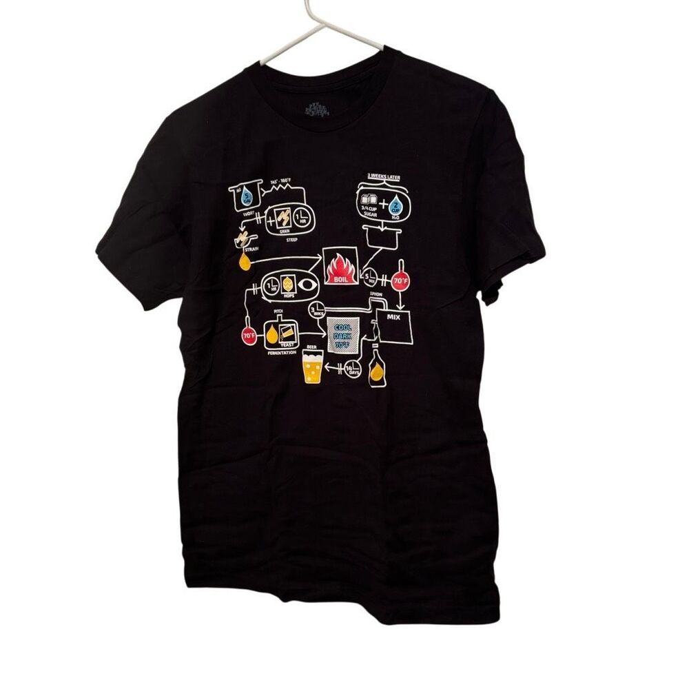 Ann Arbor Beer Brewing Size Men’s Medium Black T-Shirt